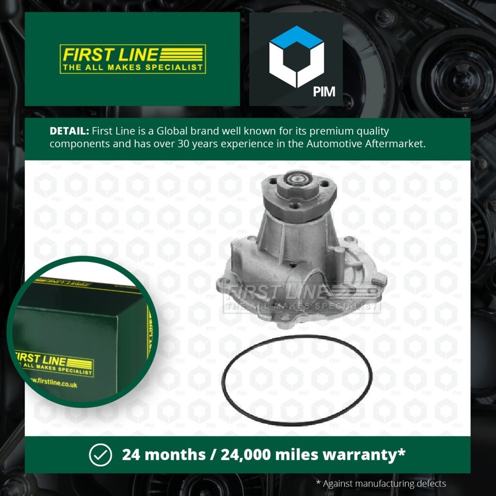 Water Pump fits SEAT CORDOBA 6K 1.9D 96 to 02 Coolant Firstline 028121004 New