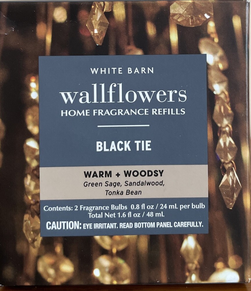 “BLACK TIE” Wallflower Fragrance  Refills X 2.  Bath & Body Works. SHIPS FREE!!