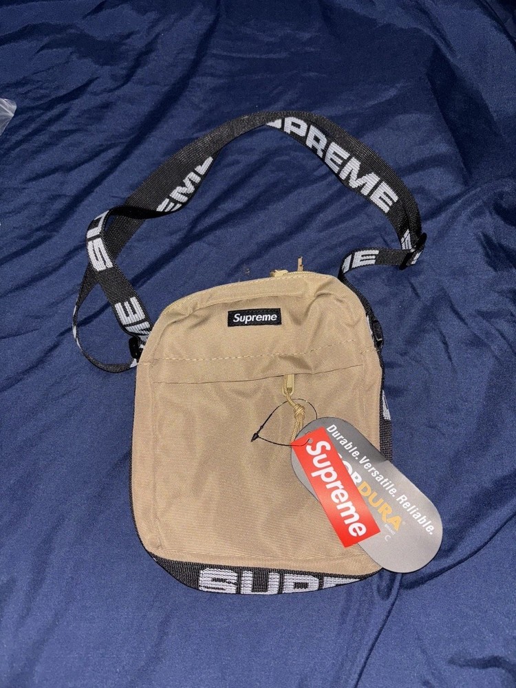 Supreme Shoulder Bag 'Beige' Adjustable Strap Men's Casual Travel Designer