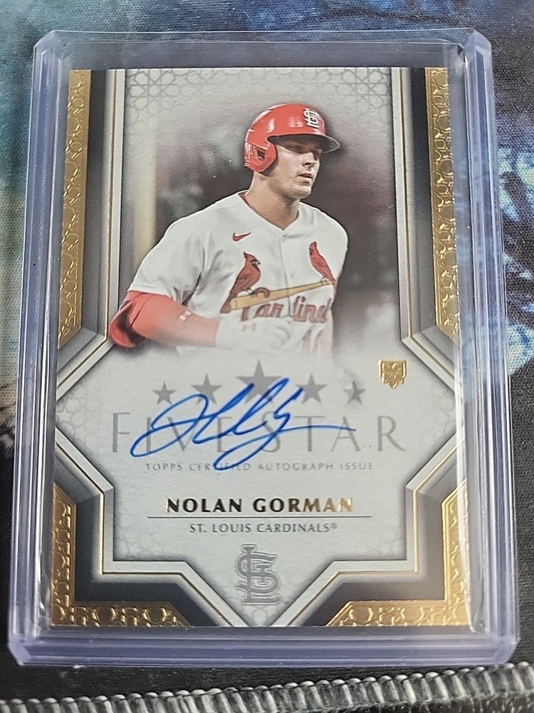 2023 Topps Five Star - Autographs Nolan Gorman #FSA-NGOR (AU, RC)