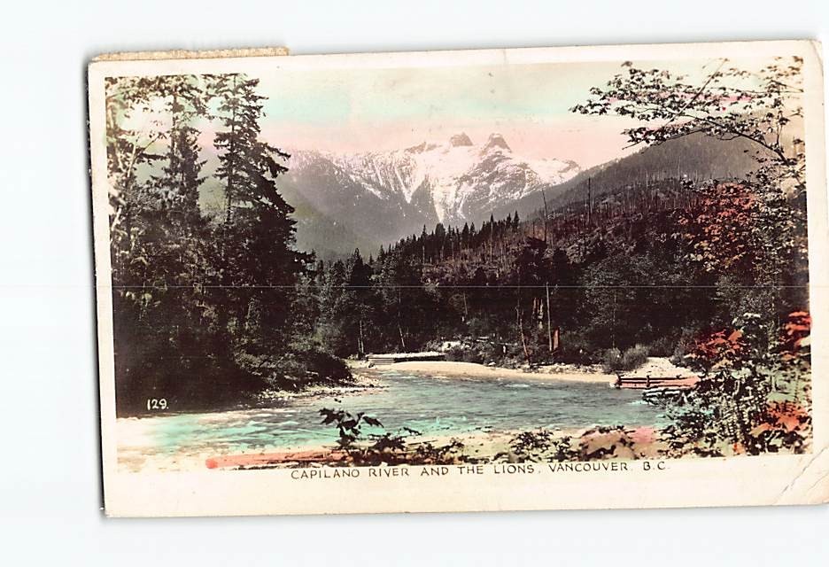 Postcard Capilano River and the Lions Vancouver British Columbia Canada