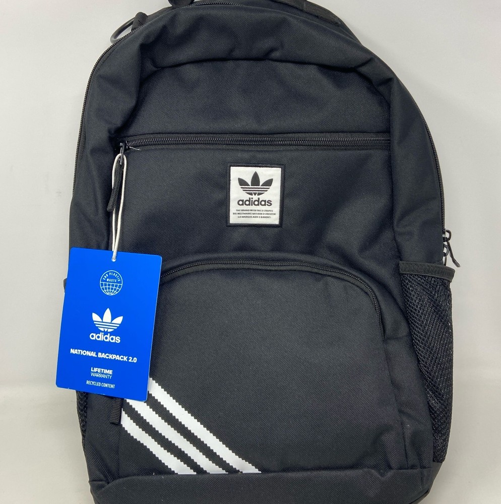 Adidas Originals National Backpack 2.0 Black/White - One Size Model 979190