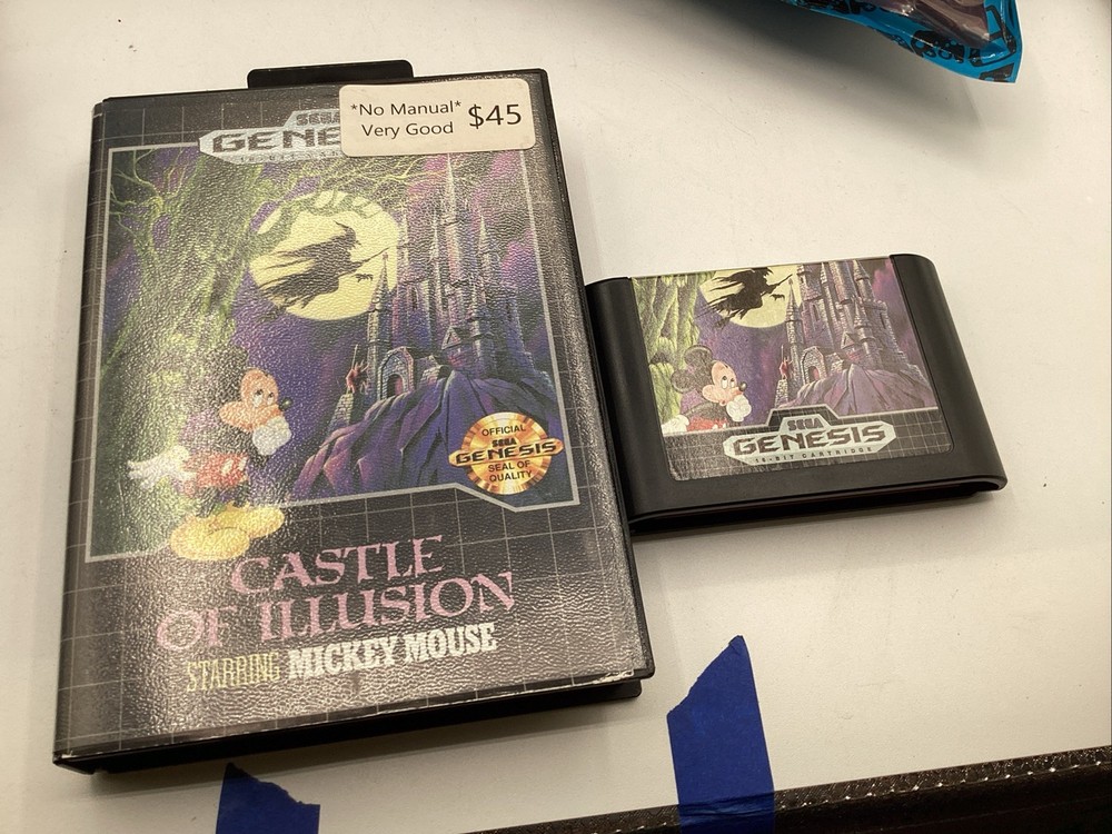 Castle of Illusion Starring Mickey Mouse (Sega Genesis, 1990) No Manual