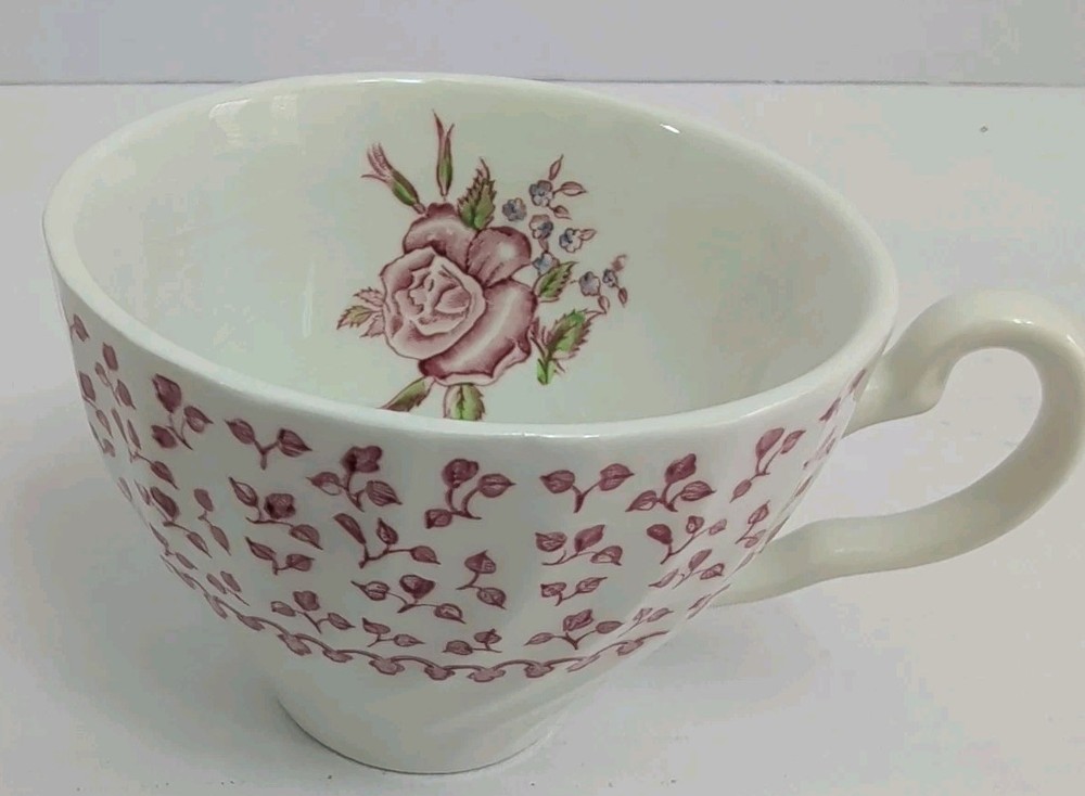 Johnson Brothers Rose Bouquet Pink Floral Coffee Tea Mug Cup Porcelain 8 oz