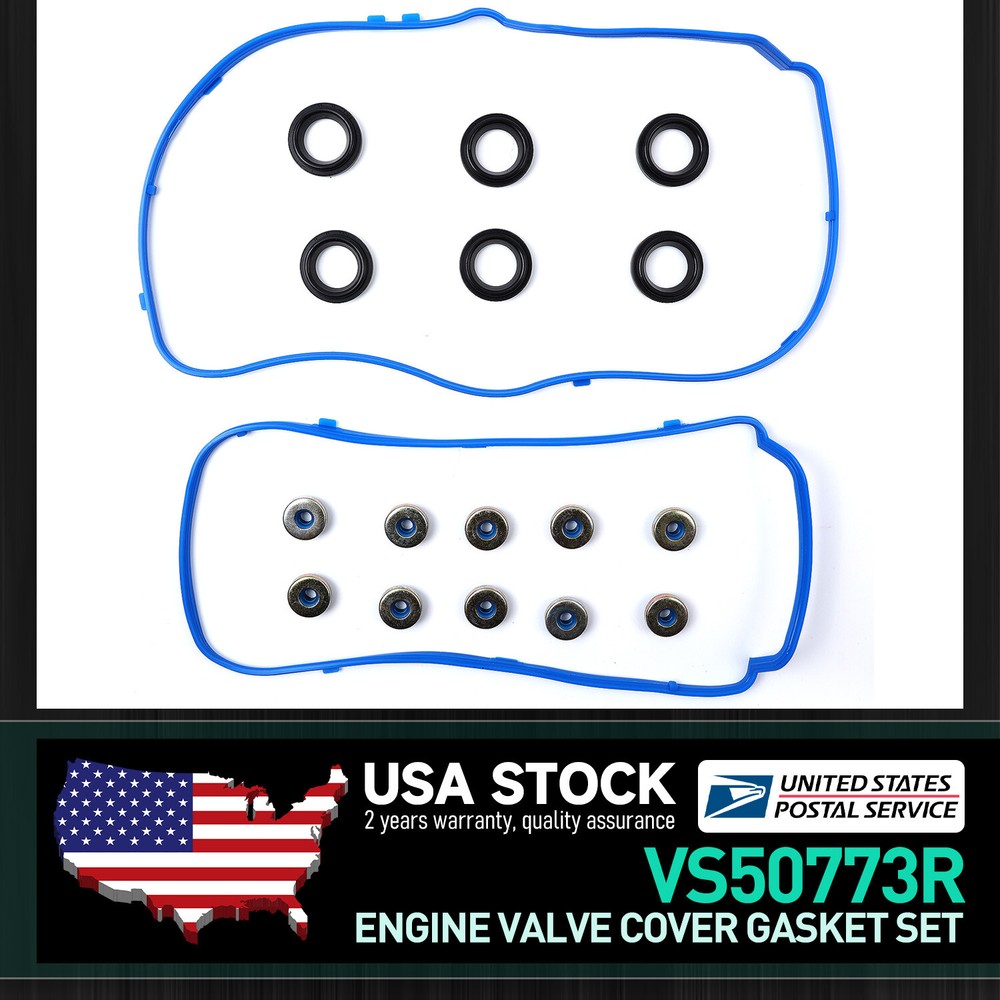 Valve Cover Gasket Grommets Seals Set VS50773R for Ford Lincoln Acura Engine