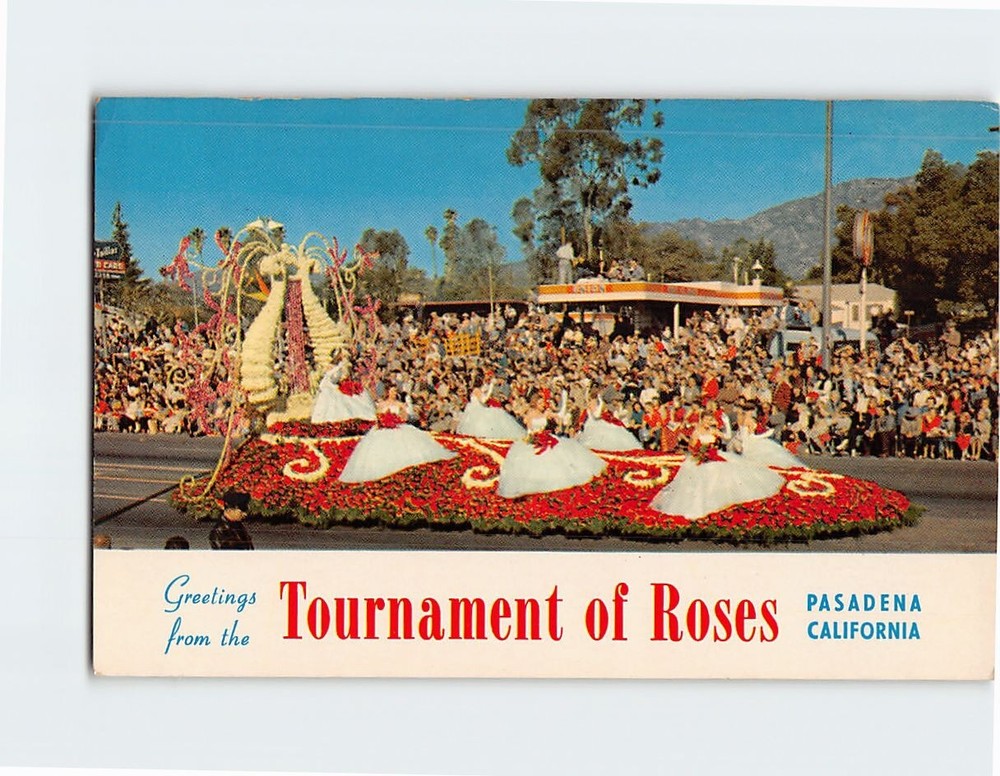 Postcard Greetings from Tournament of Roses Pasadena California USA