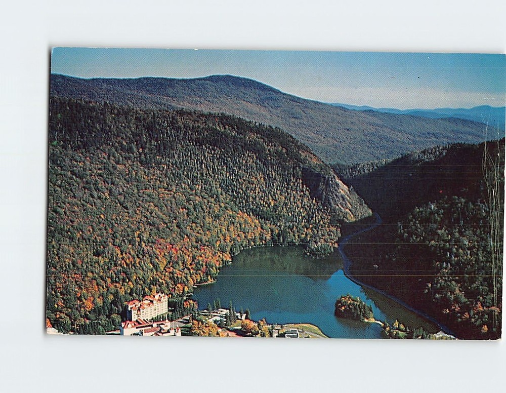 Postcard Aerial View of Dixville Notch New Hampshire USA