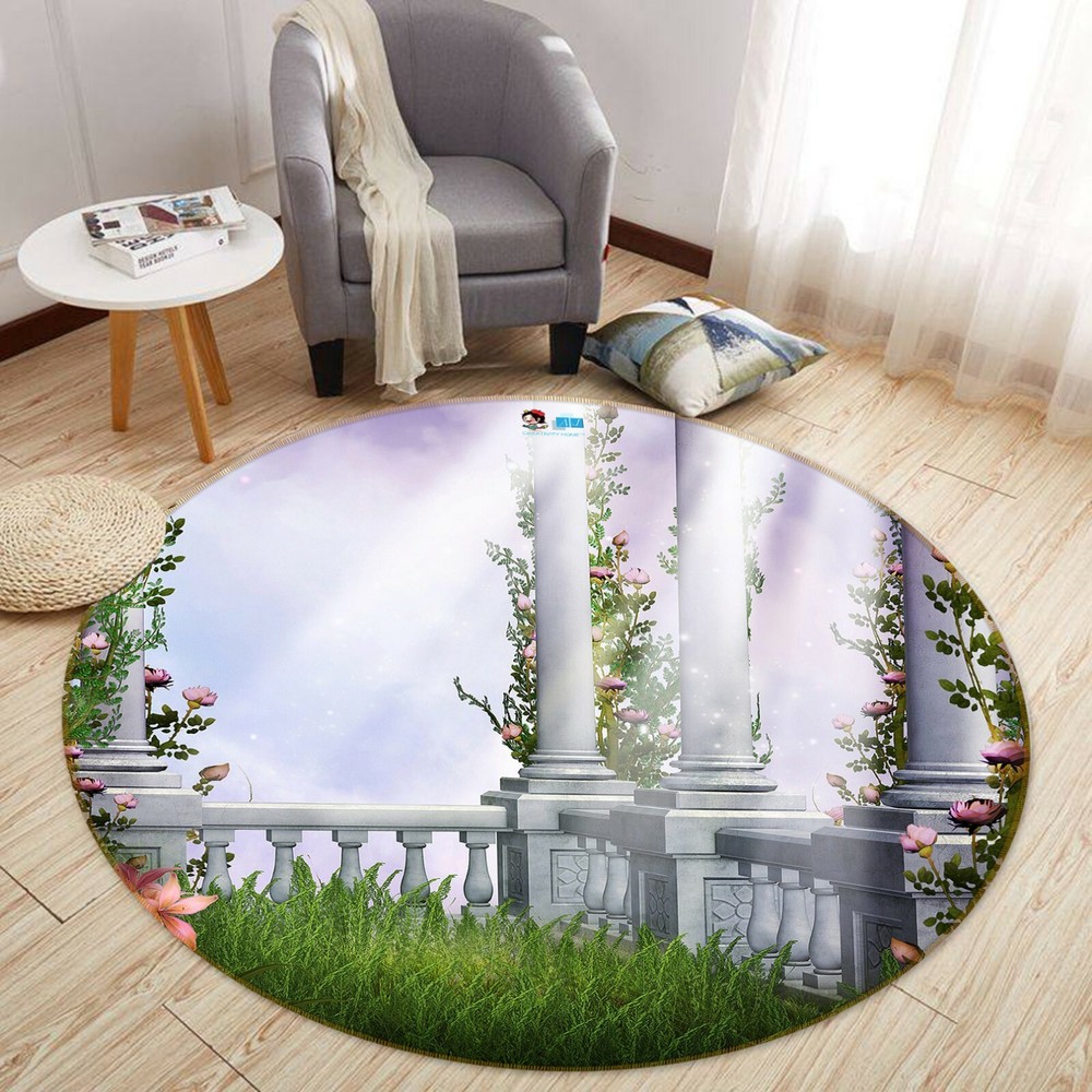 3D Purple Garden Grass NAO3990 Game Rug Mat Elegant Photo Carpet Mat Fay