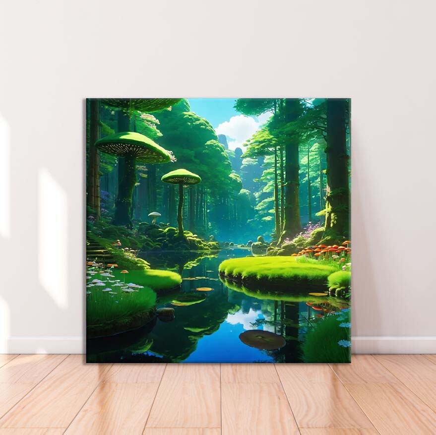 Trees & River Forest Art Limited Edition High Quality Home Decor Australian Made