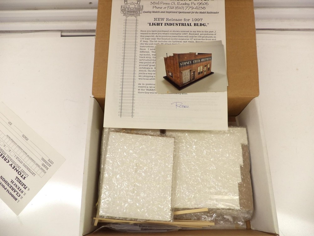 Stoney Creek O-Scale Light Industrial building kit (lot sk)
