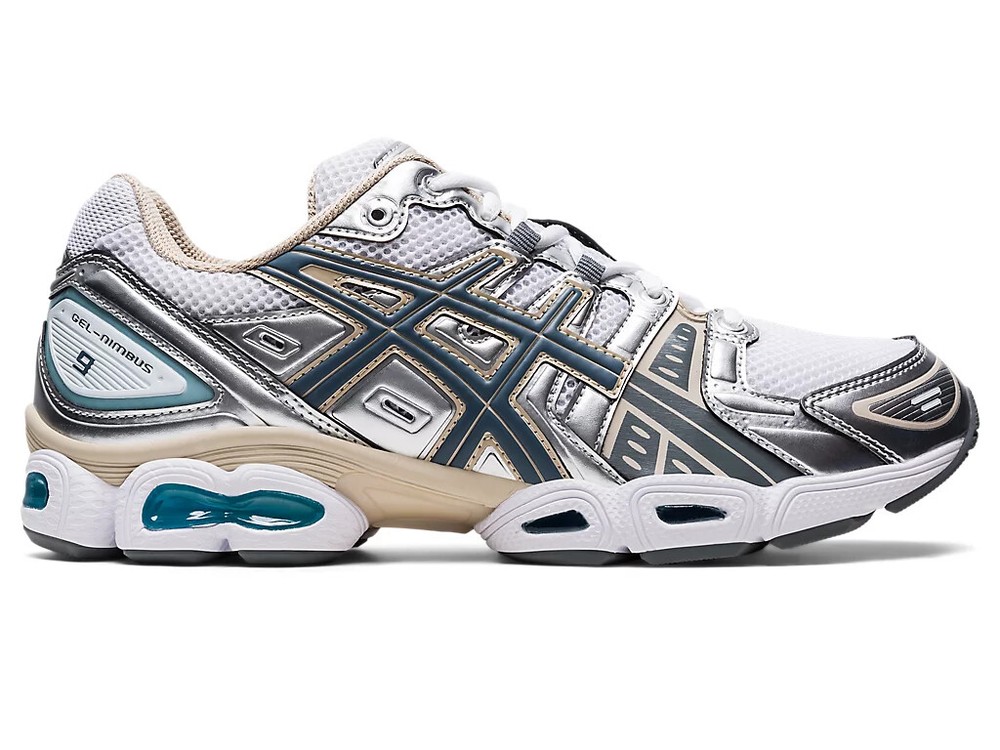 Asics Gel Nimbus 9 Mens Running Walking Trainer Steel Grey UK:8.5 EU:43.5 US:9.5