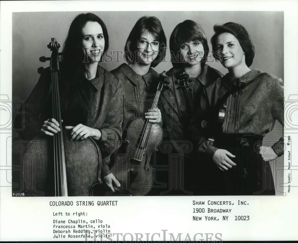 1989 Press Photo Musical Group, Colorado String Quartet in Portrait - syp21878