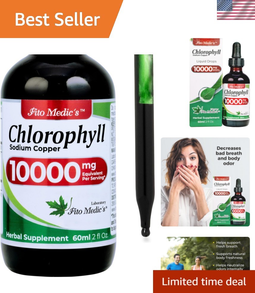 Lab Liquid Extract - 50 mg Chlorophyll Drops for Overall Wellness & Vitality