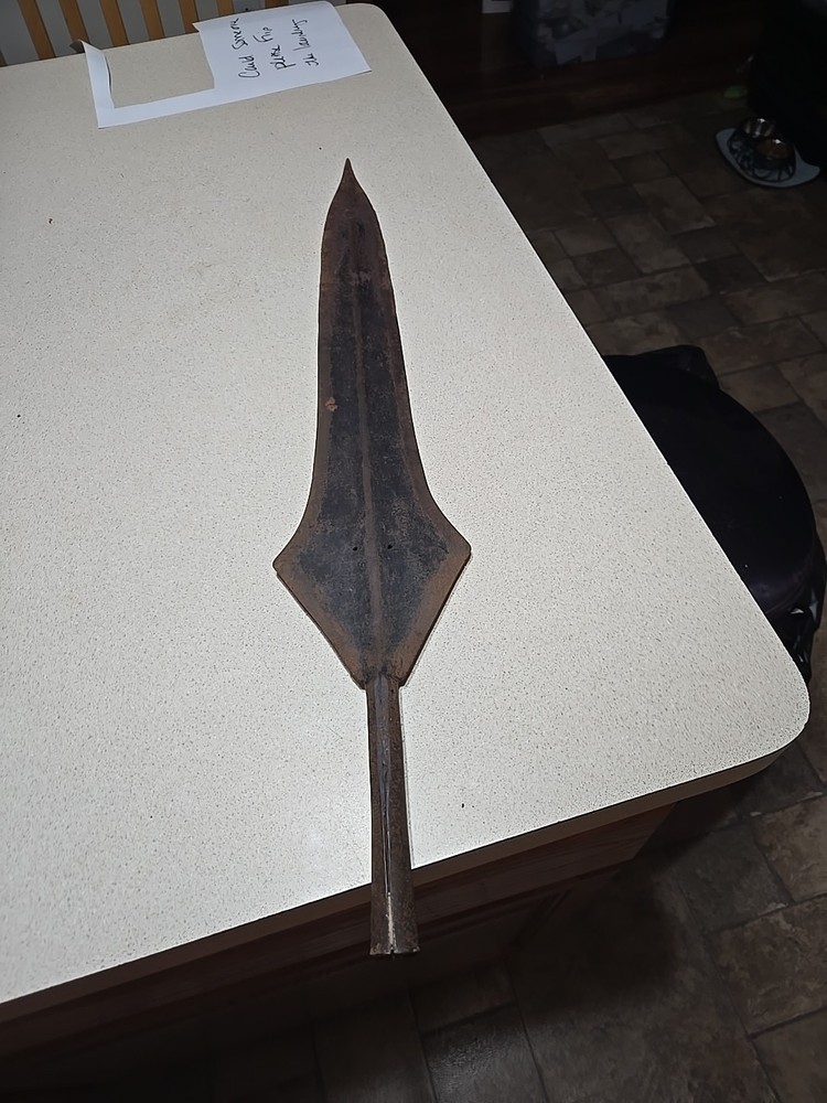 Antique Iron Spearhead Spike Weapon – 26 