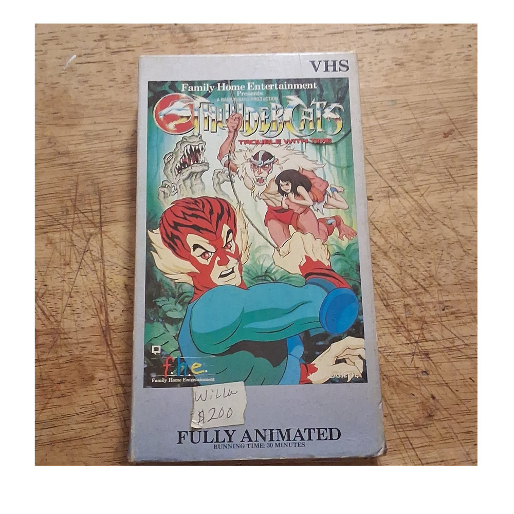 Family Home Entertainment Thundercats Trouble With Time VHS Fully Animated