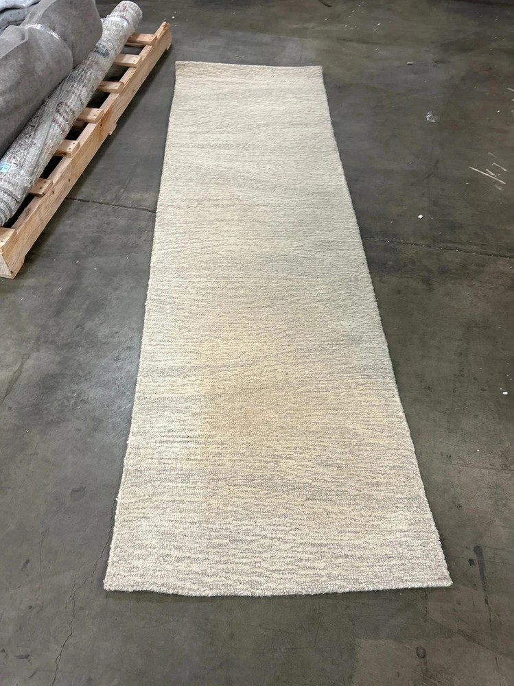 Earthly Hand Tufted Wool Runner/Rug, Beige