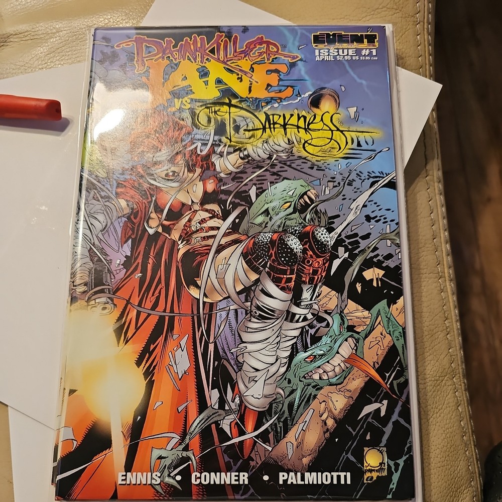 Painkiller Janes Vs The Darkness: Stripper #1 (1997) Event Comics Ennis! Conner!