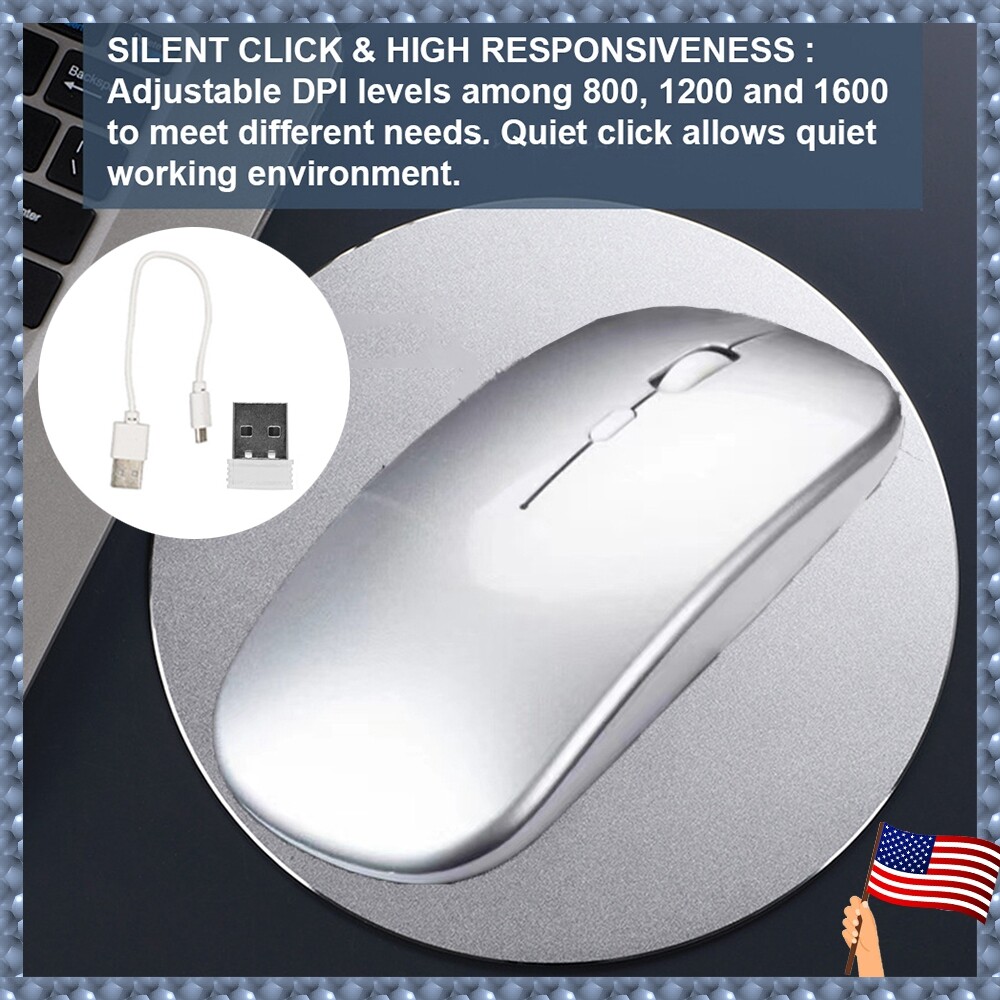 2.4GHz Wireless Optical Scroll Mouse for PC Laptop Mac Computer