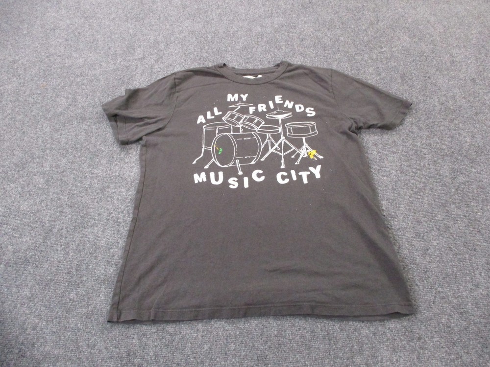 Imogene Willie T Shirt Mens L Gray Casual All My Friends Music City USA Made