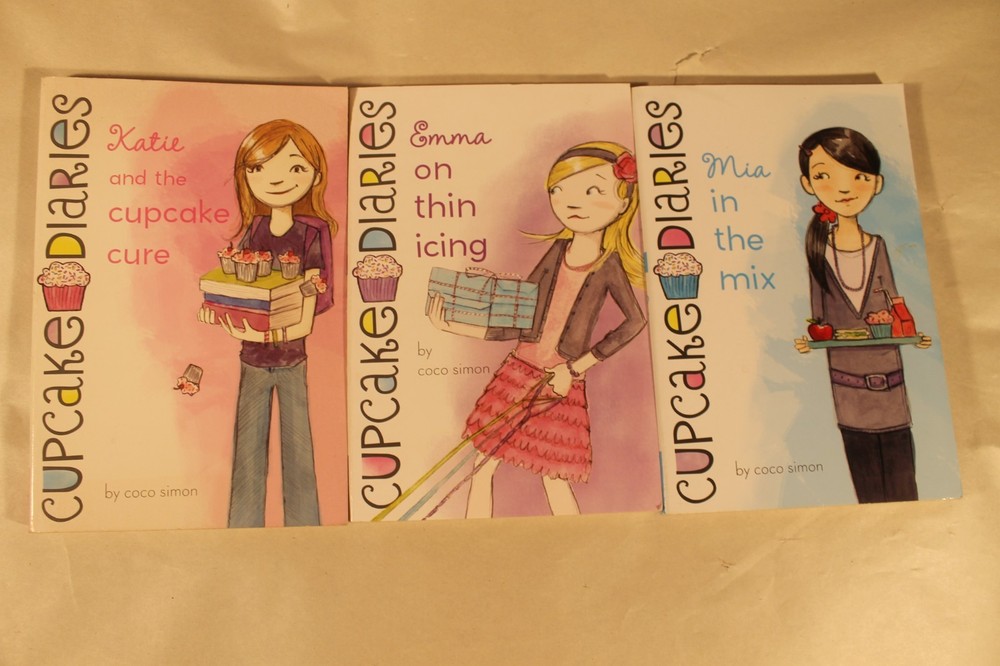 Katie and The Cupcake Cure, Emma on Thin Icing & Mia in The Mix by Coco Simon