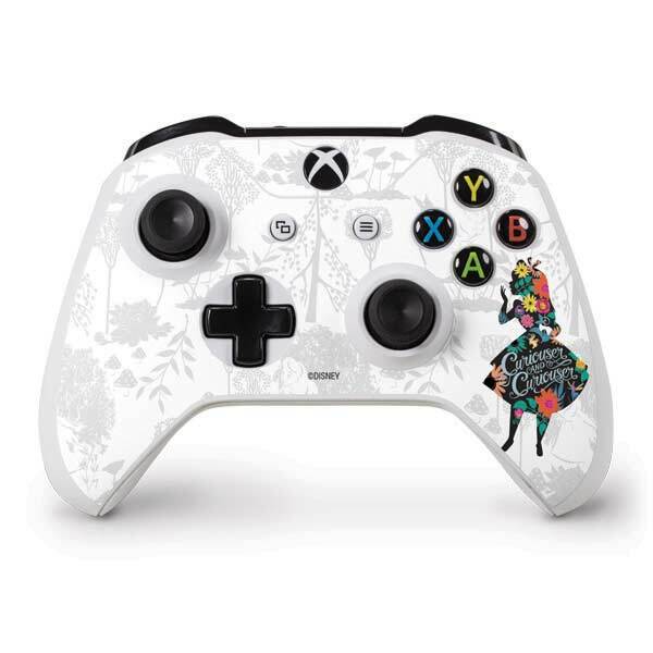 Alice in Wonderland Xbox One S Controller Skin - Alice Curiouser and Curiouser