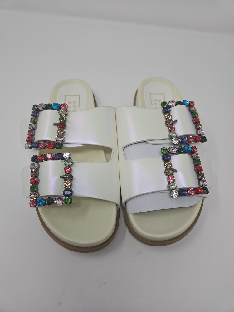 Shushop Brittany Sandal w/ Crystal Detail, Size 7.5