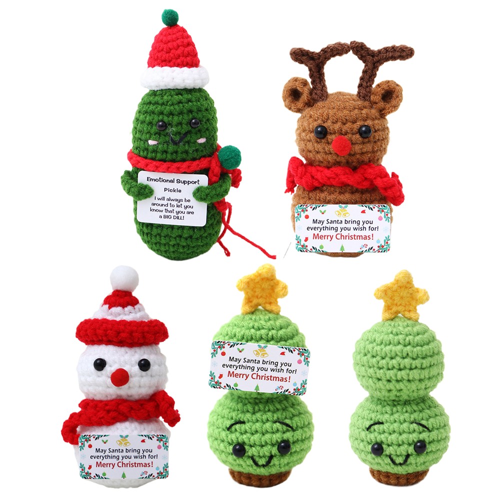 Miniature Christmas Beautiful Emotional Support Crochet Indoor Christmas Decor