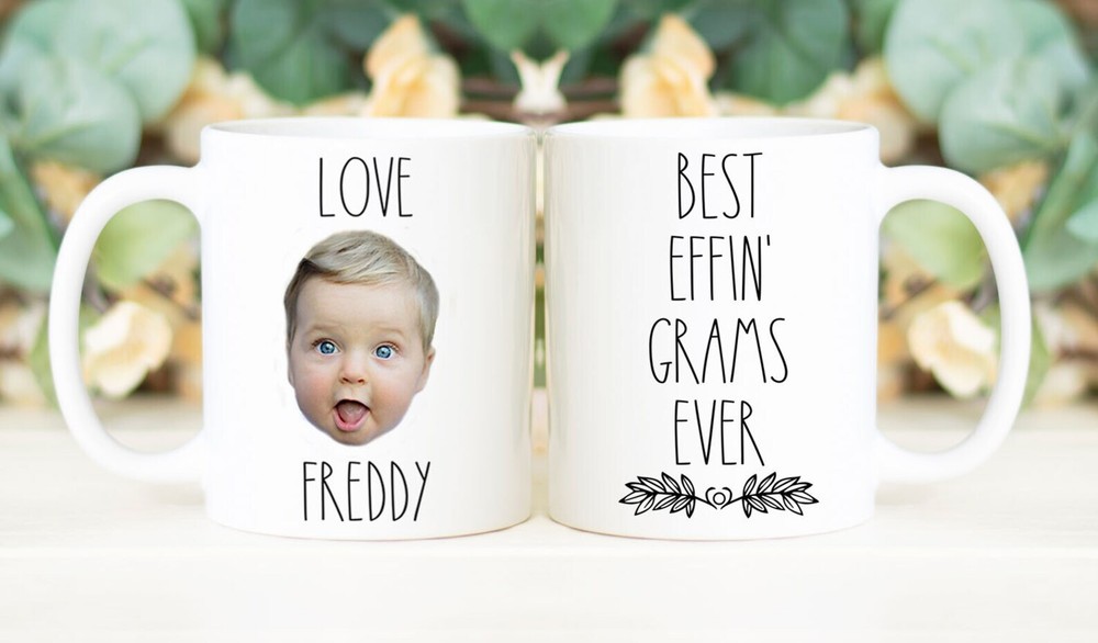 Best Effin' Grams Ever Mug Father's Day Gift Personalized With Photo Of Kids