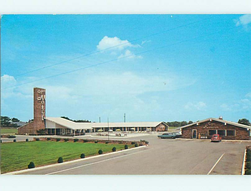 Unused Pre-1980 OLD CARS & CAPRI MOTEL & RESTAURANT Perry Georgia GA u4611@