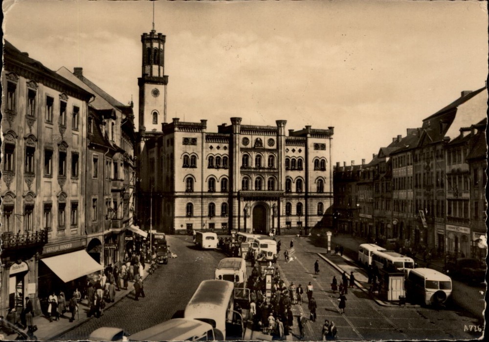 RPPC Zittau Saxony Germany Town Hall vintage postcard x510