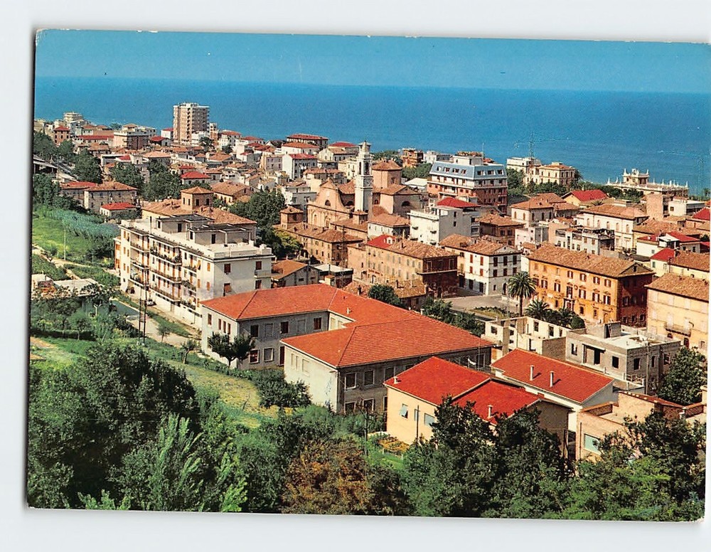 Postcard Panorama Grottammare Italy