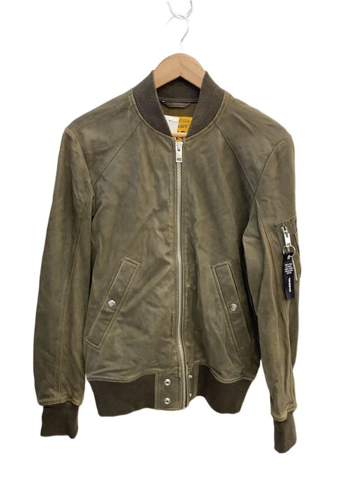 Diesel Leather Jacket Blouson/S/Goat Leather/Khk 3501