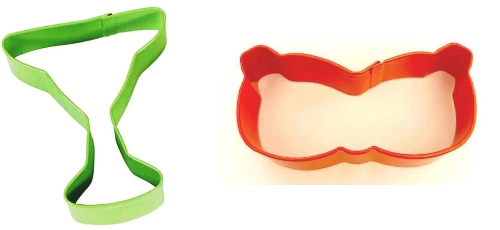 2 Wilton Cookie Cutters Margarita Glass and Sunglasses metal standard size