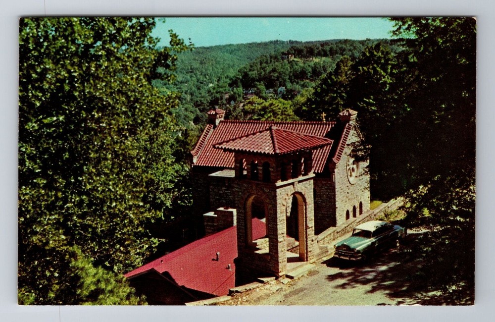 Eureka Springs AR-Arkansas, St Elizabeth Church, Religion, Vintage Postcard