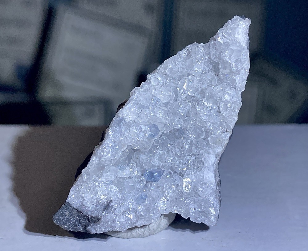 Celestite on Calcite Fairfax Quarry, Keyser Mineral Co., West Virginia
