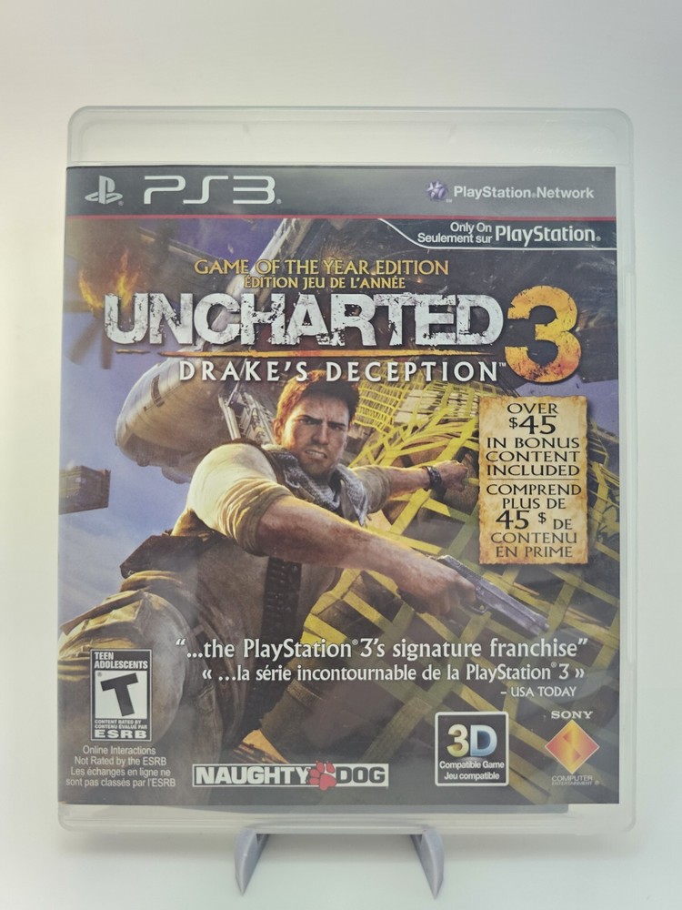 Uncharted 3: Drakes Deception GOTY Sony Playstation 3 PS3 CIB With Manual Tested