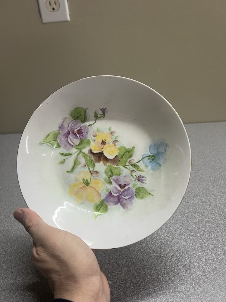 Weimar Porcelain Plate China Germany Hand painted Signed 7 5/8