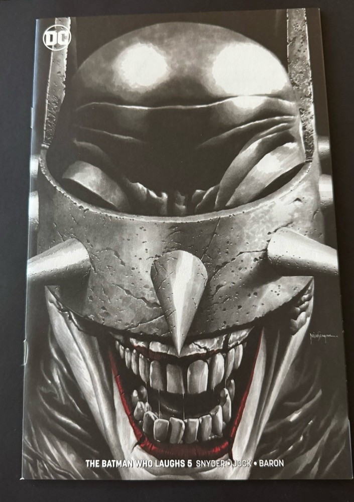 (NM) 2019 The Batman Who Laughs 5 Mico Suayan B&W  Minimal - DC Variant