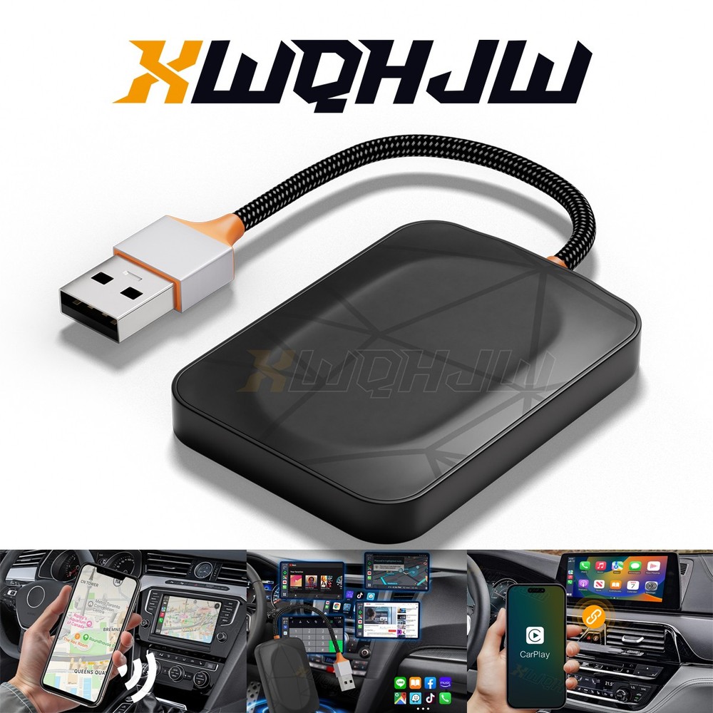 Wireless CarPlay Adapter USB Dongle Kit For Honda Ridgeline Cab Pickup 2017-2024