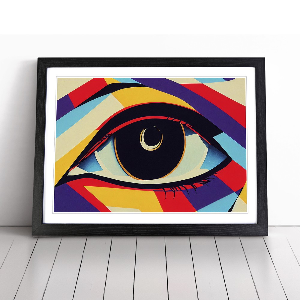 Colourful Abstract Eye Vol.2 Wall Art Print Framed Canvas Picture Poster Decor