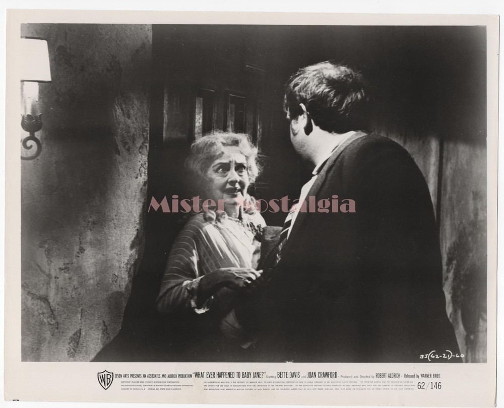 Vintage Photo 1962 Bette Davis Victor Buono Whatever Happened to Baby Jane?