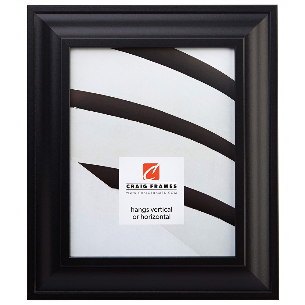 21834700BK 8x10-Inch Black Smooth Wrap Finish 2-Inch Wide Picture Frame