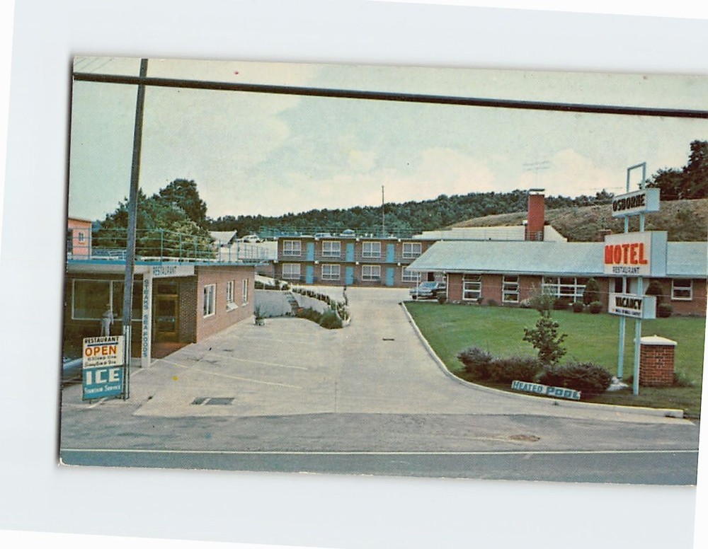Postcard Osborne Motel and Restaurant Independence Virginia USA