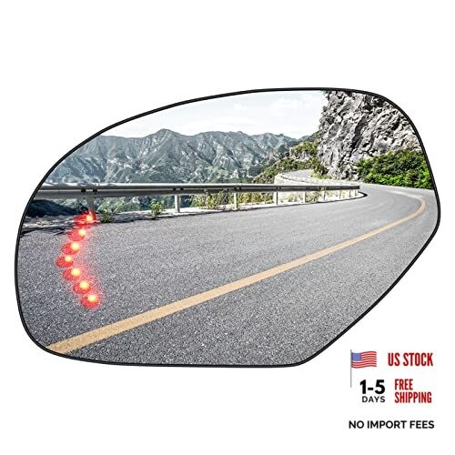 Driver Left Side Heated Mirror Glass Fits for 2007-2014 Cadillac Escalade