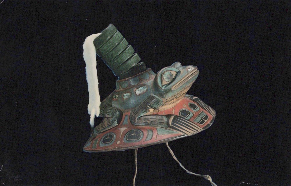 Kiksadi Frog Hat From Sitka Alaska Postcard