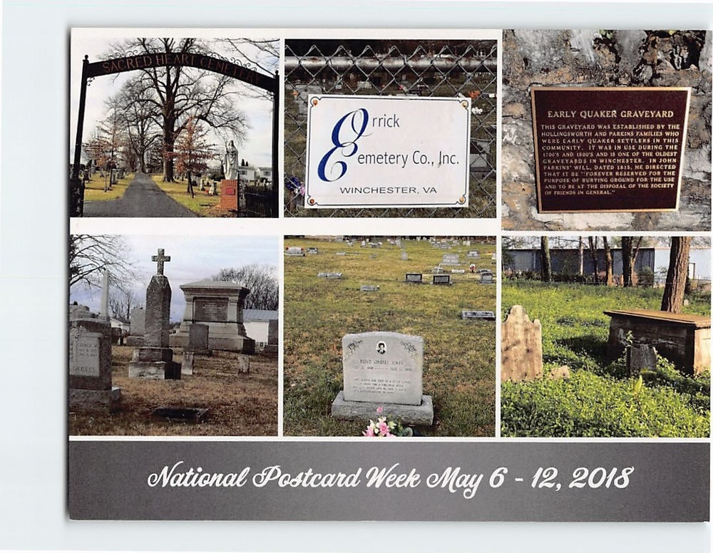 Postcard Cemetery in Winchester Virginia USA