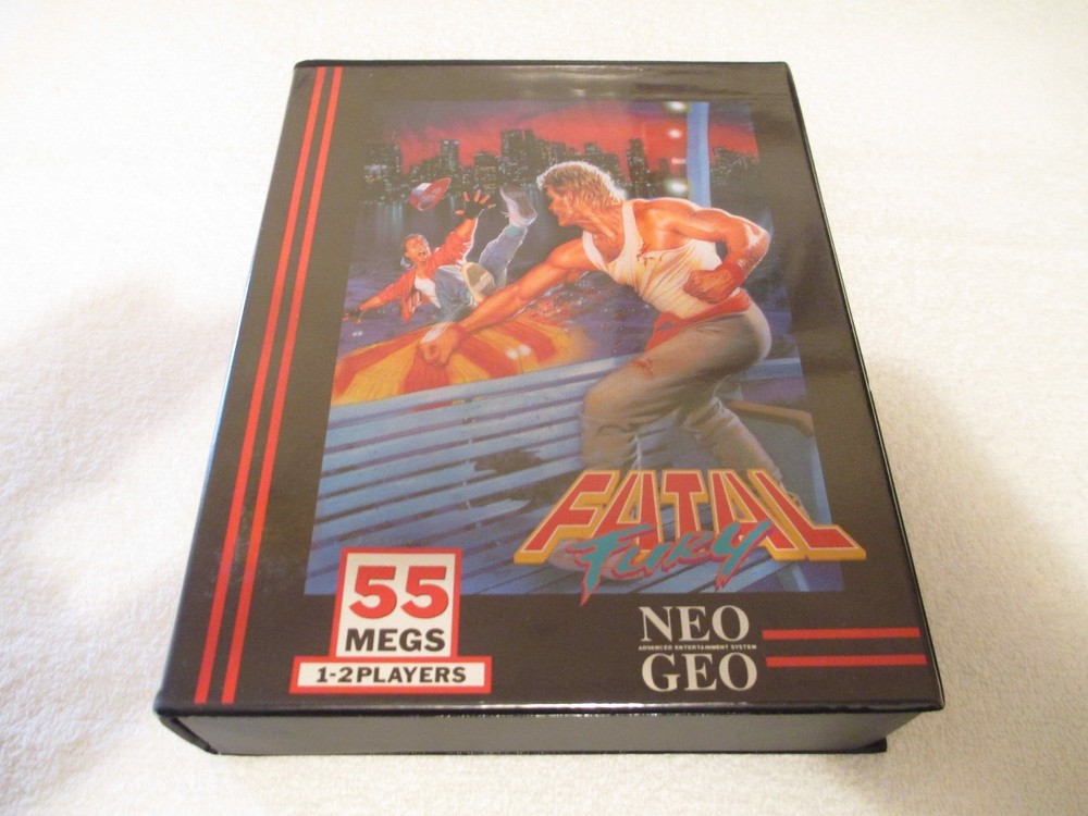 Fatal Fury Neo Geo Aes Complete Cib English Dog Tag Version Authentic Snk