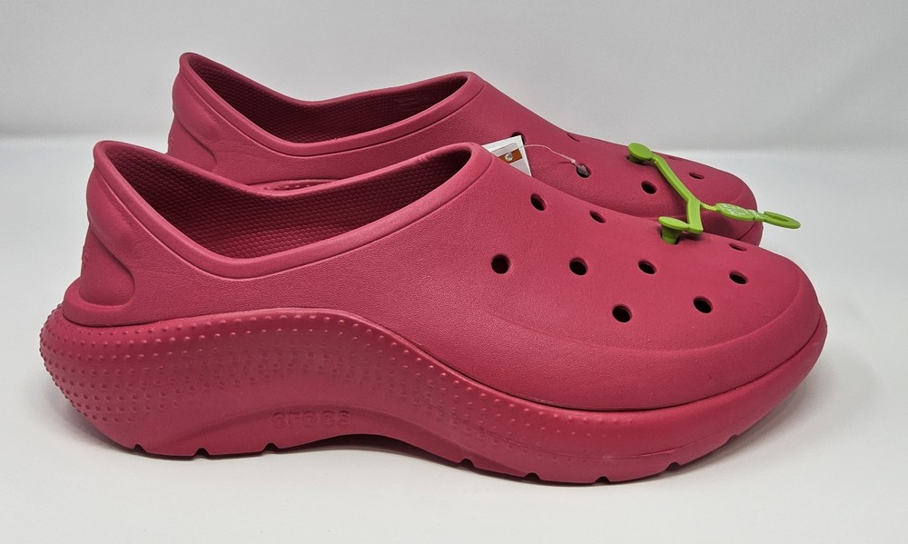 Crocs Shoes Clogs Mens 13 NEW Classic Sneaker Dragon Fruit Pink Platform Chunky