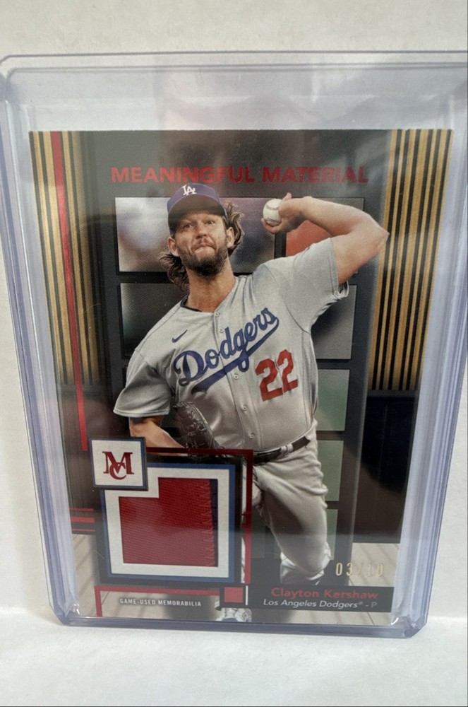 2024 Topps Museum - Meaningful Material Relics Clayton Kershaw #MMR-CK Ruby /10