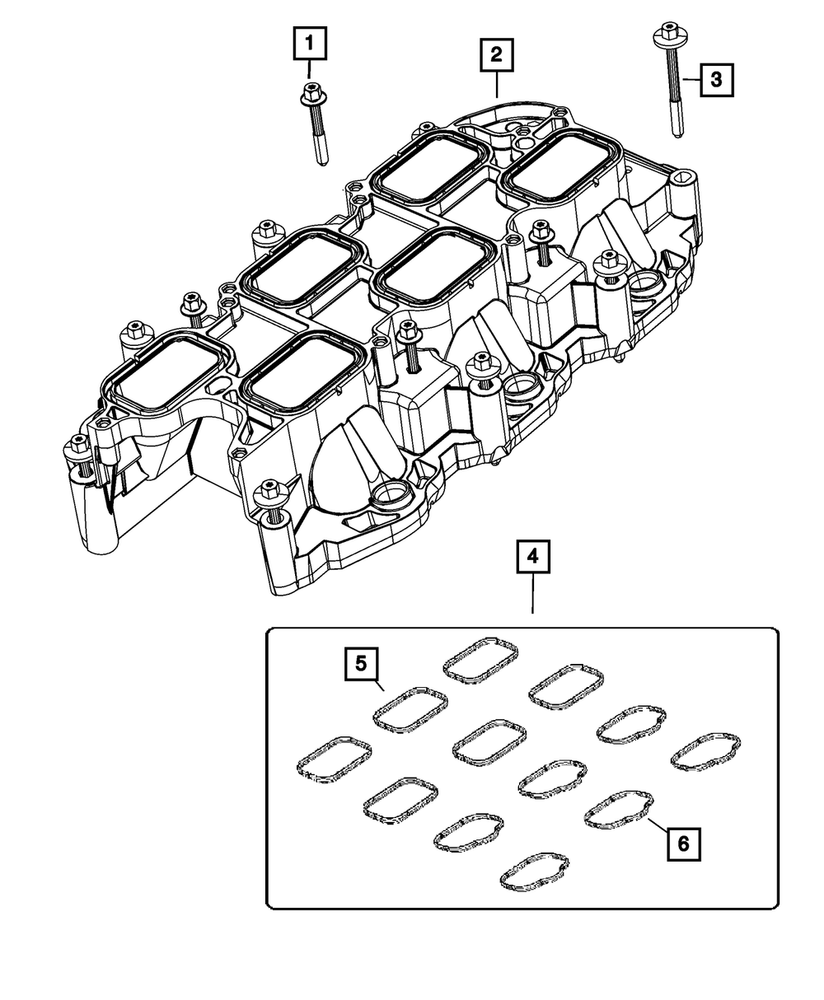 Genuine Mopar Intake Plenum Gasket 5184562AC for Optimal Engine Performance  